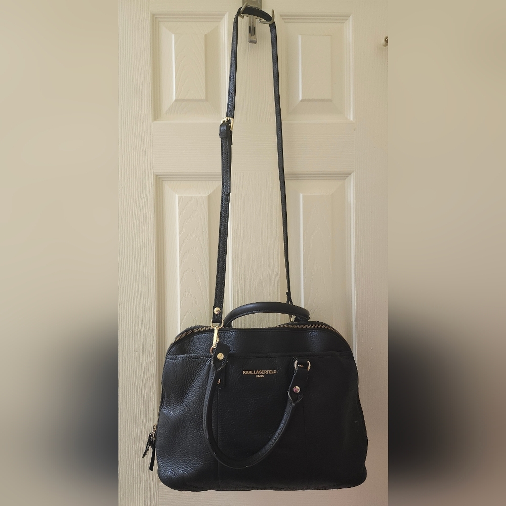 Karl Lagerfeld Black Satchel - Picture 3 of 13
